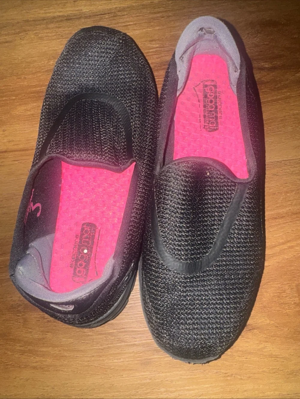 Skechers Womens GoWalk 3 Gray Comfort Slip-On Casual Shoe Size 6 Preppy Travel